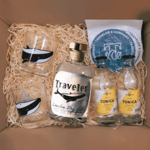 Gift Pack : Traveler London Dry Gin (Tonics & Glasses)